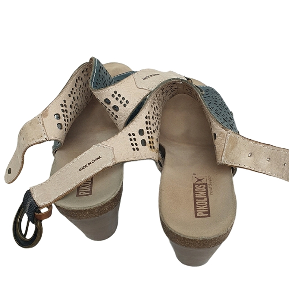Pikolinos Benissa colorJeans wedge sandal size 7 - Picture 10 of 10